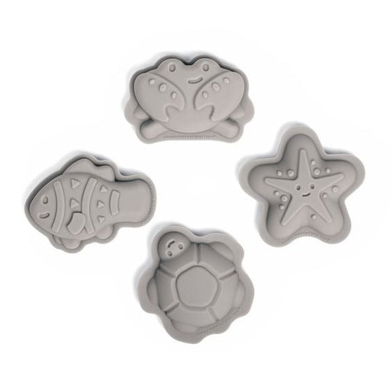 Silicone Sand Moulds, These flexible Eco-friendly Silicone Sand Moulds encourage kids to have fun with sand play. Children can use these in the sand creating different moulds of underwater creatures. Made from food-grade silicone, these moulds are durable, easy to clean and non-toxic. Silicone comes from quartz sand, making this a great sustainable pack of moulds. Made from food-grade silicone Durable, easy to clean and non-toxic Silicone is naturally derived from quartz sand, making this a great sustainabl