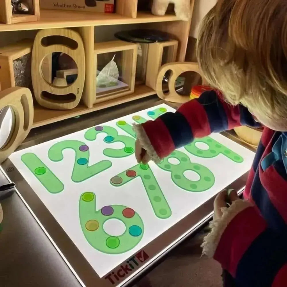 SiliShapes Dot Numbers Green Pk10-SiliShapes Dot Numbers Green Pk10