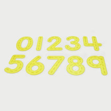 SiliShapes® Trace Numbers Yellow – Pk10-SiliShapes® Trace Numbers Yellow – Pk10