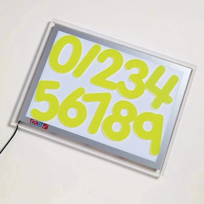SiliShapes® Trace Numbers Yellow – Pk10-SiliShapes® Trace Numbers Yellow – Pk10