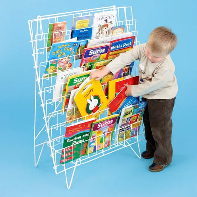 Single Sided Floor Standing Book Rack-Single Sided Floor Standing Book Rack