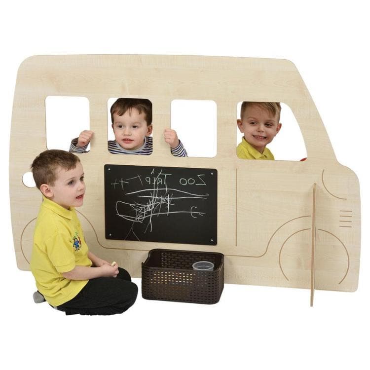 Single Toddler Bus Panel, The Single Toddler Bus Panel is a highly durable role-play unit Drive the bus to the town and pick up friends along the way,learn to drive with friends with this fantastic role play panel. The play panel is perfect for schools and nurseries and early years play settings. Engraved Bus Panel with solid supports. Designed for use by under 3s. Quick and easy assembly. Refuelling slot. Can be stored flat when not in use. All safe edges Maple finish Made in the UK Easy to assemble Please