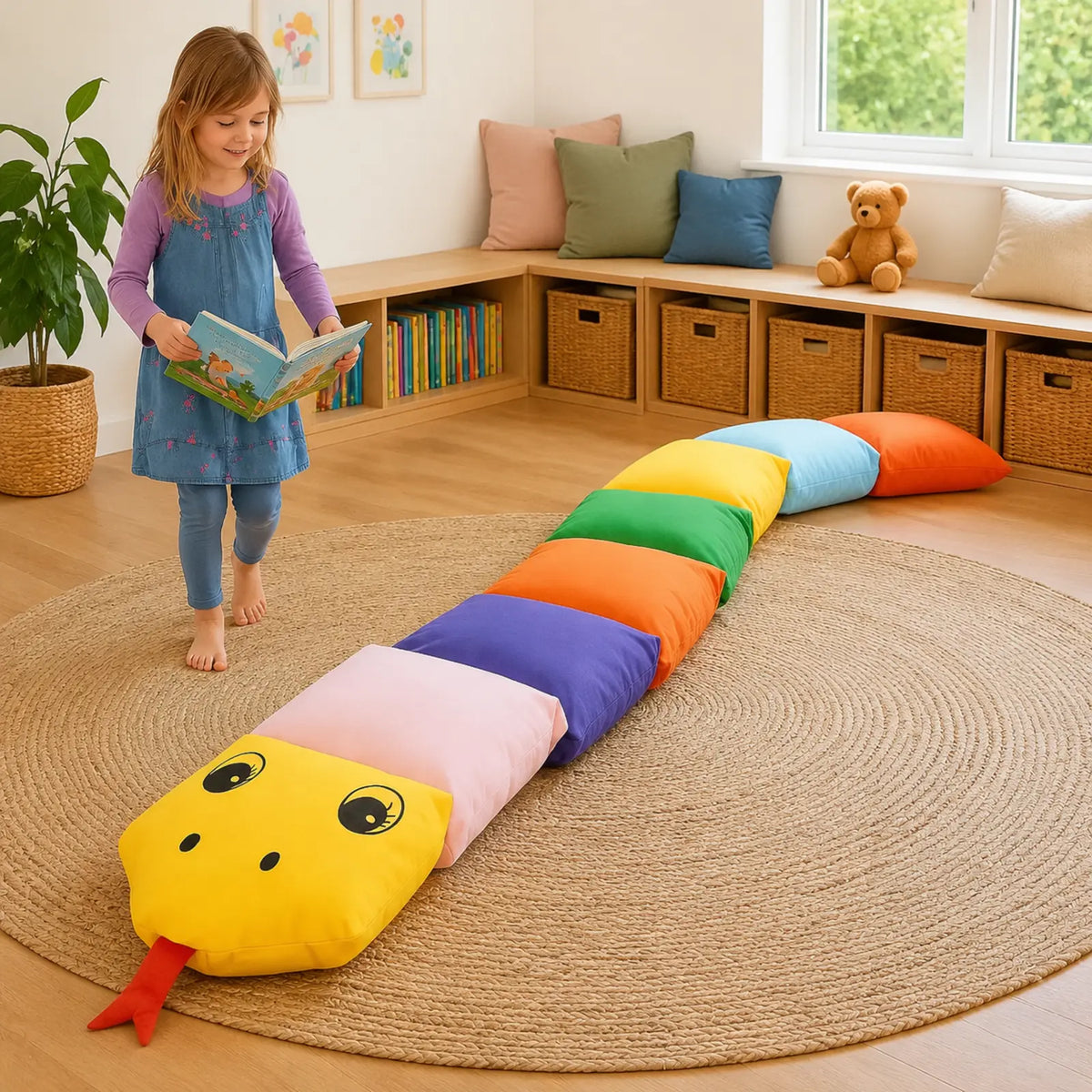 Sit and Slither Snake Cushion lifestyle image 8