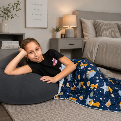 Sleeping Foxes Cotton Weighted Blanket-Sleeping Foxes Cotton Weighted Blanket
