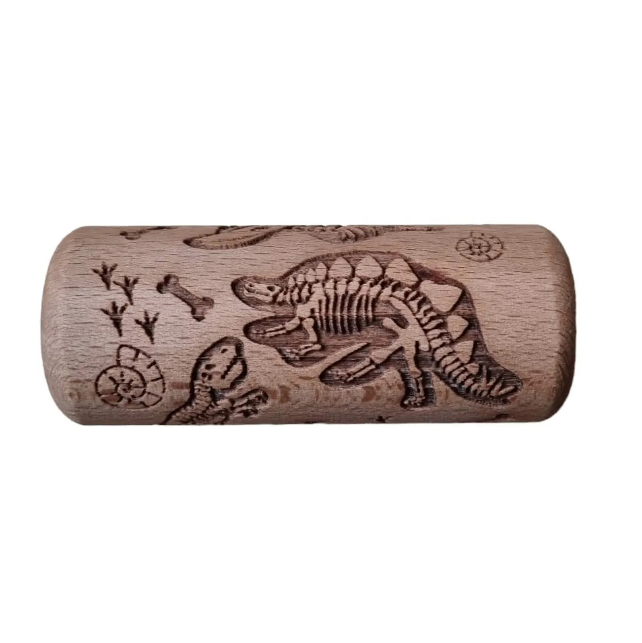 Small Dino Wooden Roller-Small Dino Wooden Roller