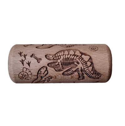 Small Dino Wooden Roller-Small Dino Wooden Roller