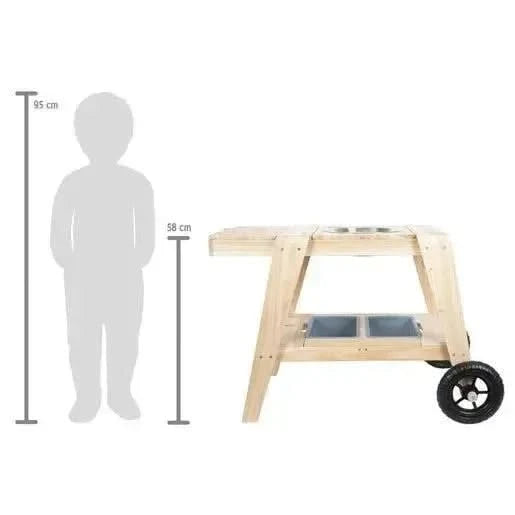 Small Foot Compact Wooden Mud Kitchen-Small Foot Compact Wooden Mud Kitchen