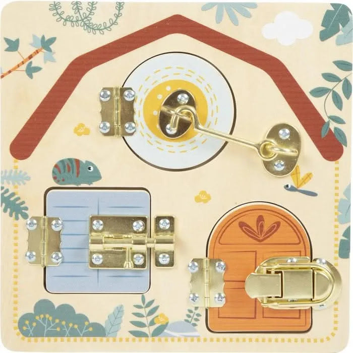 Small Foot Latches and Locks Motor Activity Board-Small Foot Latches and Locks Motor Activity Board