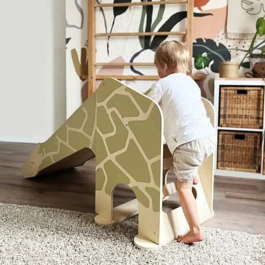 Small Foot Wooden Indoor Giraffe Slide-Small Foot Wooden Indoor Giraffe Slide