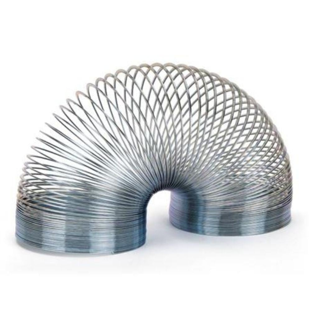 Small Metal Spring, The Metal Spring Slinky is a versatile and enduring toy that offers a range of benefits, making it a great addition to any toy collection or Treasure Basket. Tactile and Sensory Stimulation: The metal texture and springy action provide sensory stimulation, making it a good choice for children who benefit from tactile experiences. Motor Skill Development: Manipulating the Metal Spring Slinky helps in honing fine motor skills and hand-eye coordination. The different ways it can be stretche