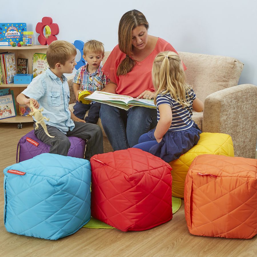 Small Quilted Bean Bag Cubes Set of 6, The Small Quilted Bean Bag Cubes are perfect for play areas, pre school children and foundation stage children. The Small Quilted Bean Bag Cubes are manufactured from wipe clean fabric they can be used both indoors or outdoors. Supplied as a set of 6 cubes. Small Quilted Bean Cubes are perfect for play areas, pre school children and foundation stage children Manufactured from wipe clean fabric they can be used both indoors or outdoors. Small Quilted Bean Bag Cubes Supp
