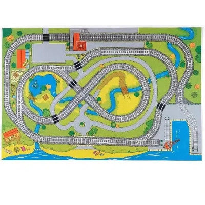 Small World Railway Themed Play Mat-Small World Railway Themed Play Mat