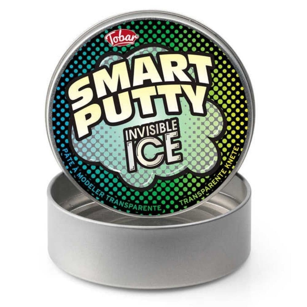 Smart Putty Invisible Ice, The Smart Putty Invisible Ice is a must-have for anyone who enjoys a unique tactile experience. This tin of putty offers endless possibilities for play, allowing you to mold, stretch, bounce, and even watch it melt before your eyes.The standout feature of this pliable putty is its clear, almost ice-like appearance. Its transparent nature adds an extra layer of fascination as you manipulate and shape it. It truly is a mesmerizing experience to see the putty transform right in front