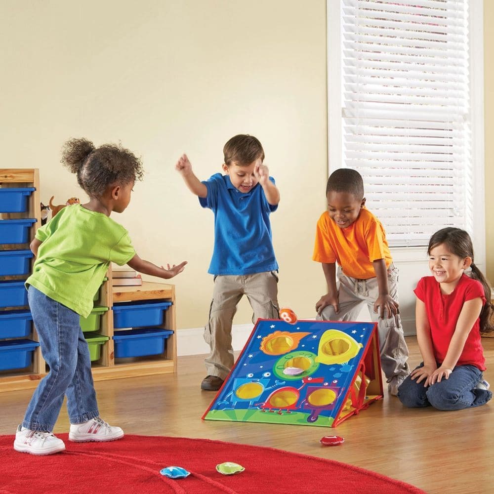 Smart Toss Early Skills Activity Set, The Smart Toss Early Skills activity set promotes physical activity and engage kinaesthetic learners The Smart Toss Early Skills Activity Set helps reinforce early numeracy skills while building gross motor skills and provides four different ways to play. The Smart Toss Early Skills Activity Set is a great game to develop gross motor skills and provide therapy fun through play. Perfect for after school clubs or school fetes, schools and nurseries Each set includes bean 