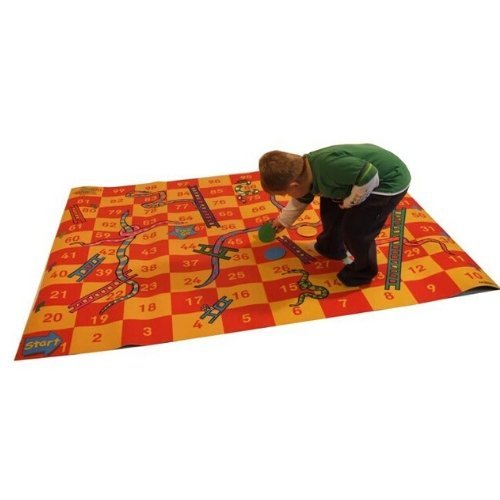 Snakes and Ladders Rug, Step into a world of joy, challenges, and friendly competition with our classic Snakes and Ladders large-scale game mat. This premium Snakes and Ladders Rug brings the iconic board game to life, allowing children to become the game pieces as they navigate their way through a land of serpentine challenges and ladder-ascending opportunities. Features of the Snakes and Ladders Rug: Engaging and Educational Large-Scale Format: Transforms the classic board game into a physically engaging 