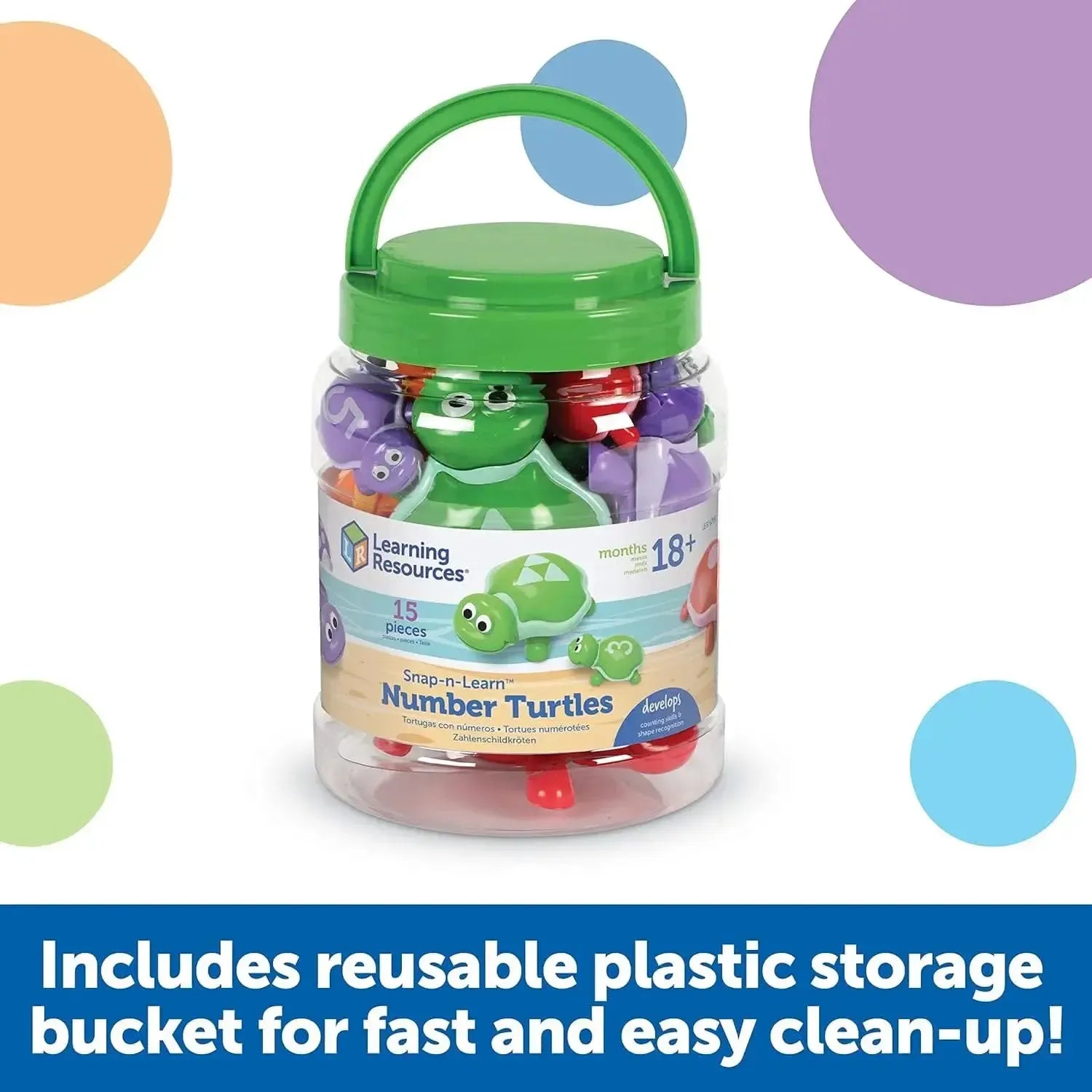 Snap-n-Learn Number Turtles-Snap-n-Learn Number Turtles