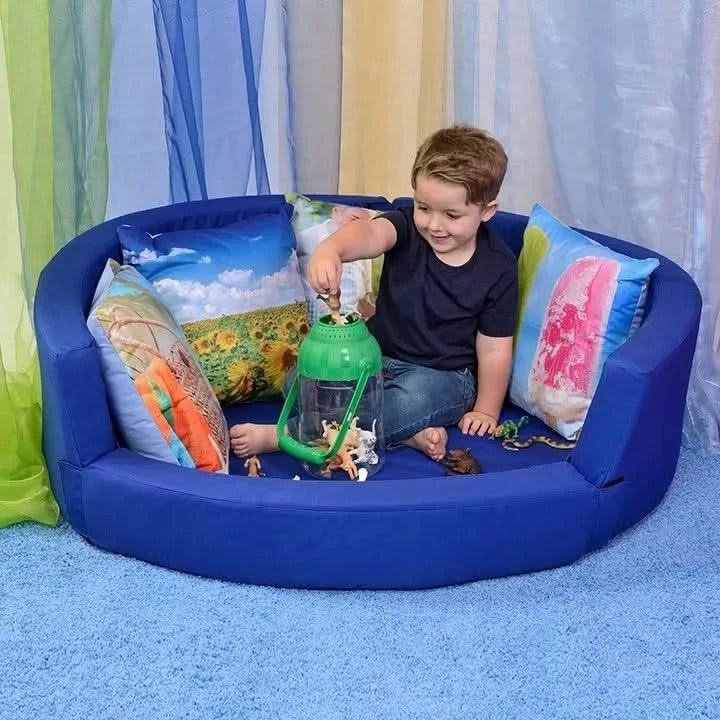 Snuggly Den Blue Cotton-Snuggly Den Blue Cotton