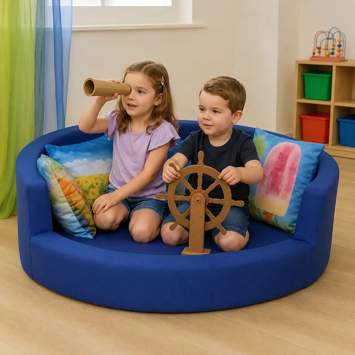 Snuggly Den Blue Cotton lifestyle image 7