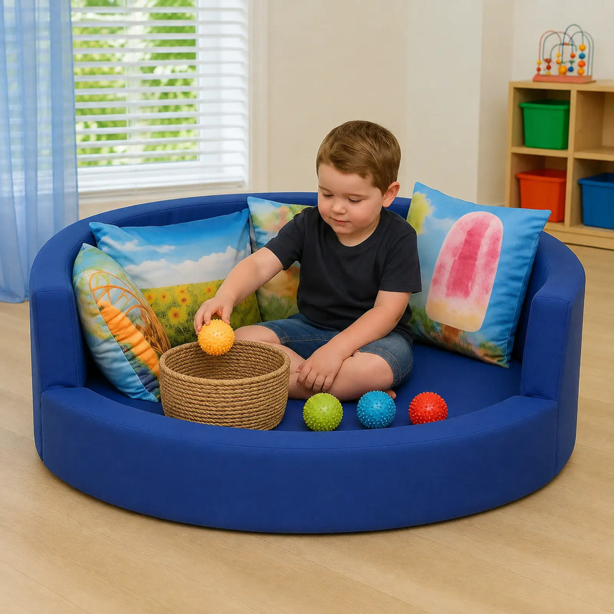 Snuggly Den Blue Cotton lifestyle image 8