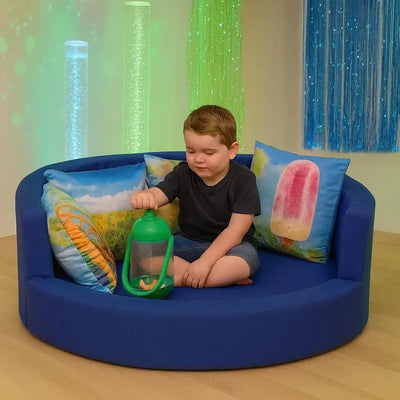 Snuggly Den Blue Cotton-Snuggly Den Blue Cotton