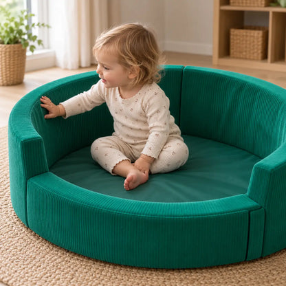 Snuggly Den Green Cord natural lifestyle view 8