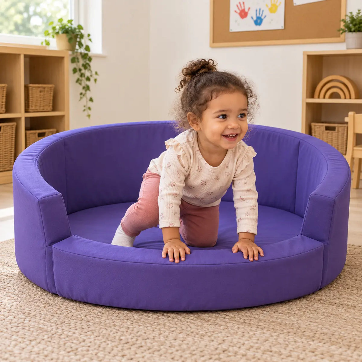 Snuggly Den Purple Cotton natural lifestyle image 4 of 8