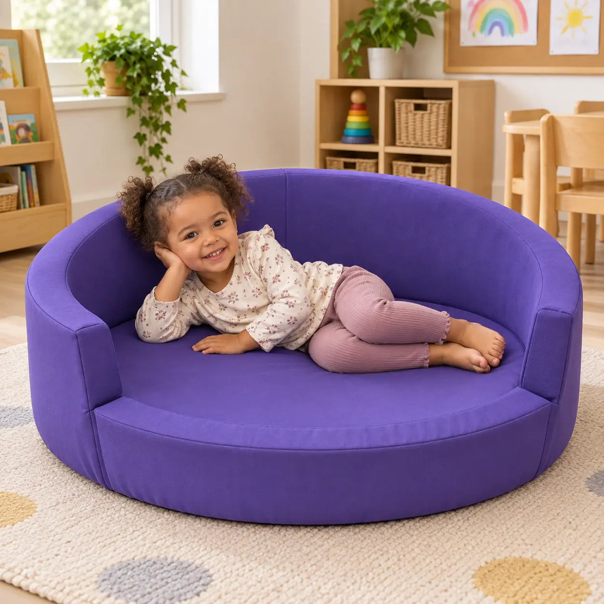 Snuggly Den Purple Cotton natural lifestyle image 6 of 8