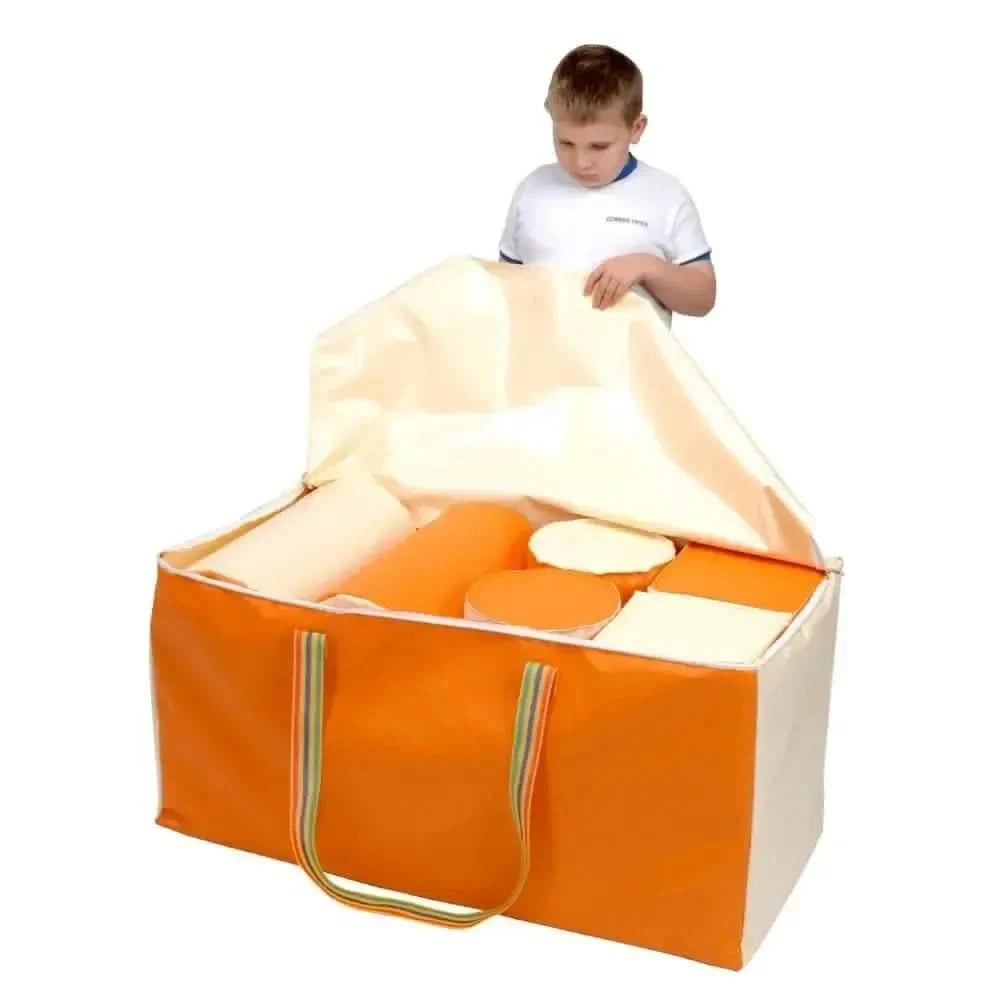 Soft Play Bag Orange and Cream-Soft Play Bag Orange and Cream