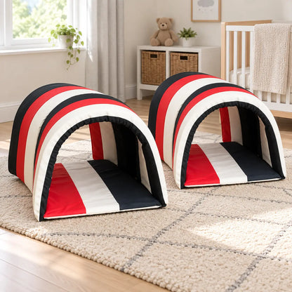 Soft Play Black and White Baby Crawl Tunnel lifestyle image 5 of 8