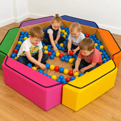 Soft Play Large Hexagonal Ball Pool with 500 Balls lifestyle view 6