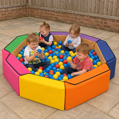 Soft Play Large Hexagonal Ball Pool with 500 Balls lifestyle view 7