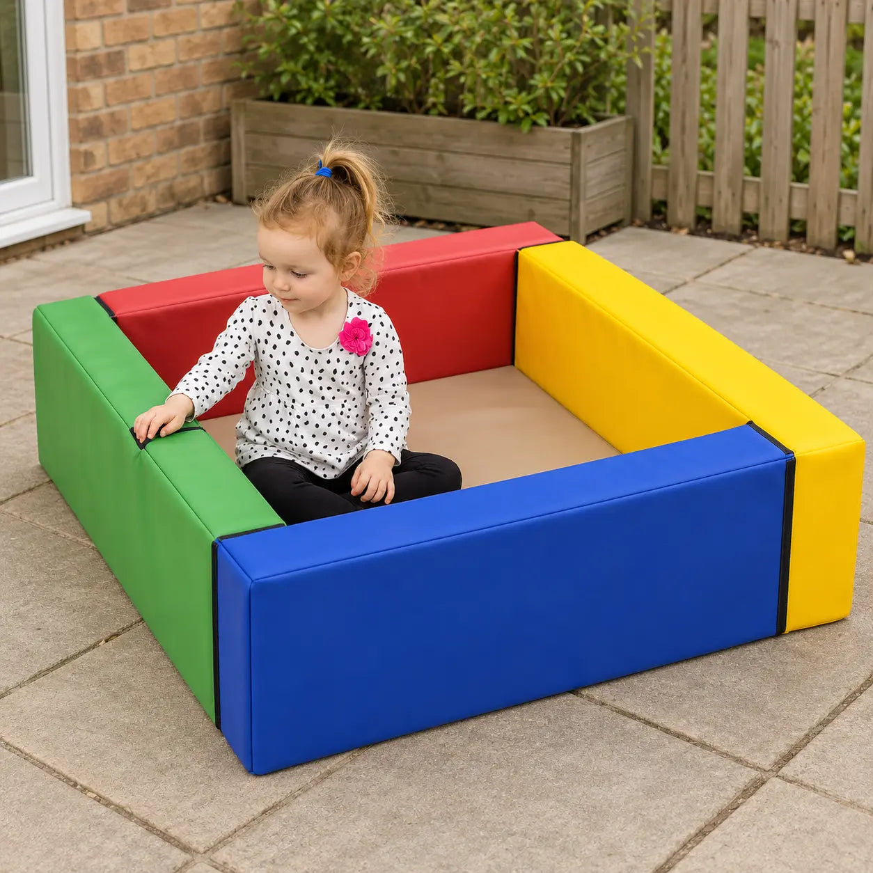 Soft Play Small Square Ball Pool lifestyle view 7 – balls not included