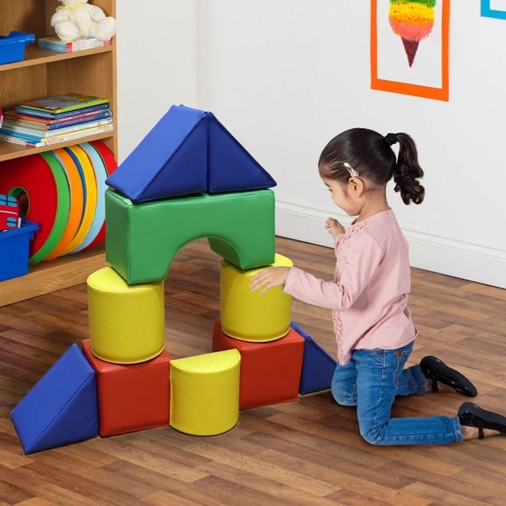 Softplay Explorer Set, The Softplay Explorer Set combines functionality & creativity, The Softplay Explorer Set contains 10 cleverly designed soft play pieces. The Softplay Explorer Set allows pupils to create a wide variety of detailed role play and circuit course constructions. The Softplay Explorer Set has brightly coloured, versatile assortments of soft play shapes it will be ideal for group creative learning activities. The Softplay Explorer Set is a versatile, portable and compact set of 10 soft play 