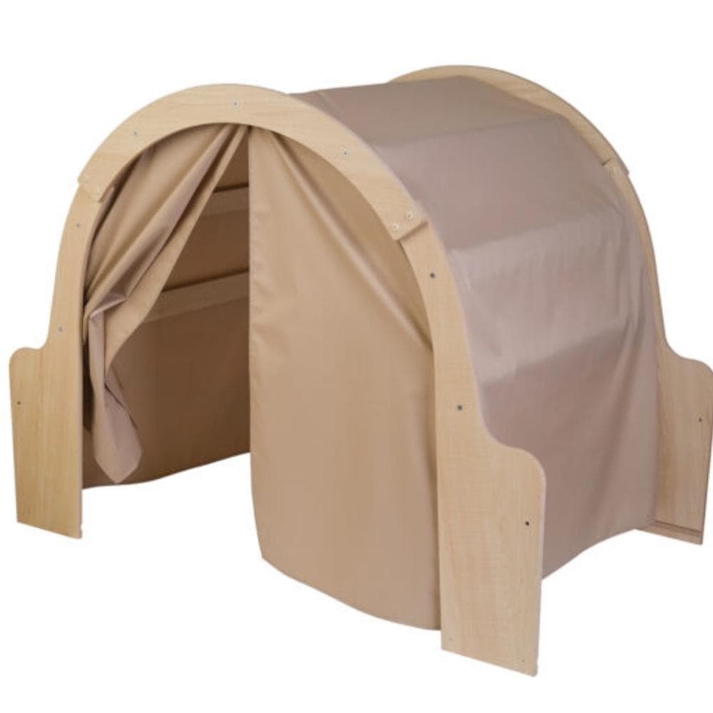 Solway Den with Maple Canopy, The Solway Den with Maple Canopy is ideal for sensory play and quiet spaces,the Solway Den with Maple Canopy is a delightful addition to any reading corner,sensory corner and has fun peepholes on the side The Solway Den with Maple Canopy is a delightful addition to any home or EYFS setting and creates a unique play space. 15mm Covered MDF – ISO 22196 certified antibacterial Can be free standing or joined to other units in the Solway range using the connecting bolt supplied.. Di