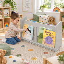 Solway Double Sided Perspex Unit Grey in a bright early years classroom