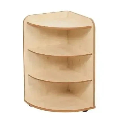 Solway Early Years 3 Shelf Corner Storage Unit-Solway Early Years 3 Shelf Corner Storage Unit