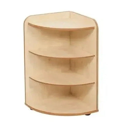 Solway Early Years 3 Shelf Corner Storage Unit-Solway Early Years 3 Shelf Corner Storage Unit