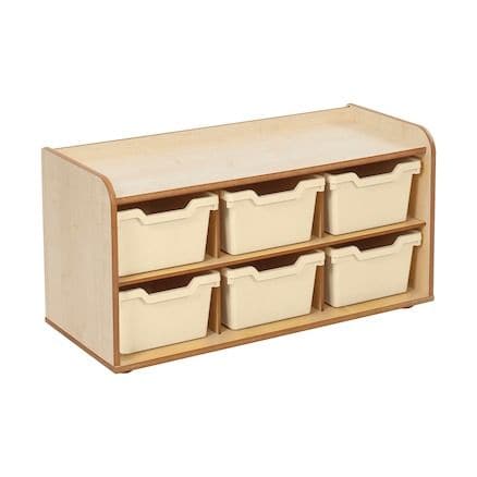Solway Early Years Storage 6 Tray, The Solway Early Years Storage 6 Tray is a Robust, durable unit, ideally sized for early years. The Solway Early Years Storage 6 Tray is designed to accommodate the Gratnells Cubby Tray, smaller than standard Gratnells trays, allowing the unit to be compact. Ideal for younger children to access, and where space is more limited. Units are stand alone, but supplied with connecting bolts allowing them to be securely joined to other units in the range. Cubby trays available in
