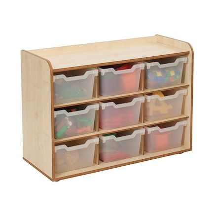 Solway Early Years Storage 9 Tray, Introducing the Solway Early Years Storage 9 Tray, a robust and durable storage unit specially designed for early years settings. With its thoughtful design and high-quality build, this unit addresses the unique needs of young learners and the spatial constraints of early education environments. Solway Early Years Storage 9 Tray Features: Robust Design: Built to withstand the day-to-day activities in early years settings, the unit is both sturdy and durable. Space-Saving: 