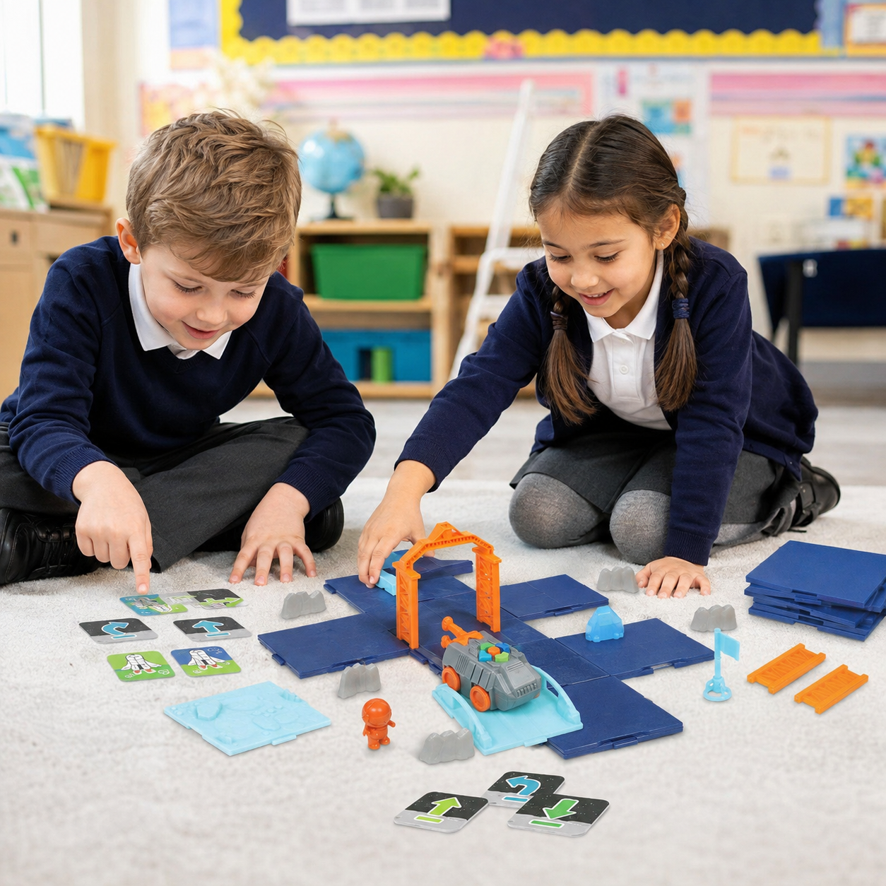 Space Rover Deluxe Coding Activity Set classroom lifestyle image