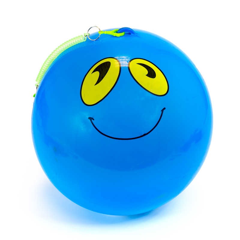 Spiral Fun Face Ball 18 Inch, The Spiral Fun Face Ball is a large ball on a springy spiral tether. This 18-inch Spiral Fun Face Ball features a silly face on one side and is quite bouncy. Attach or hold the spiral lead that is secured to the top to use it as a punch ball, or utilise it in other fun ways. Spiral Fun Face Ball Bouncy ball Spiral style bungee tether Silly face design Approx. 46cm diameter FEATURES Age Recommendation No Volume Per Carton 96 Delivery Restriction No Display Size W11 x H5 x D26cm,