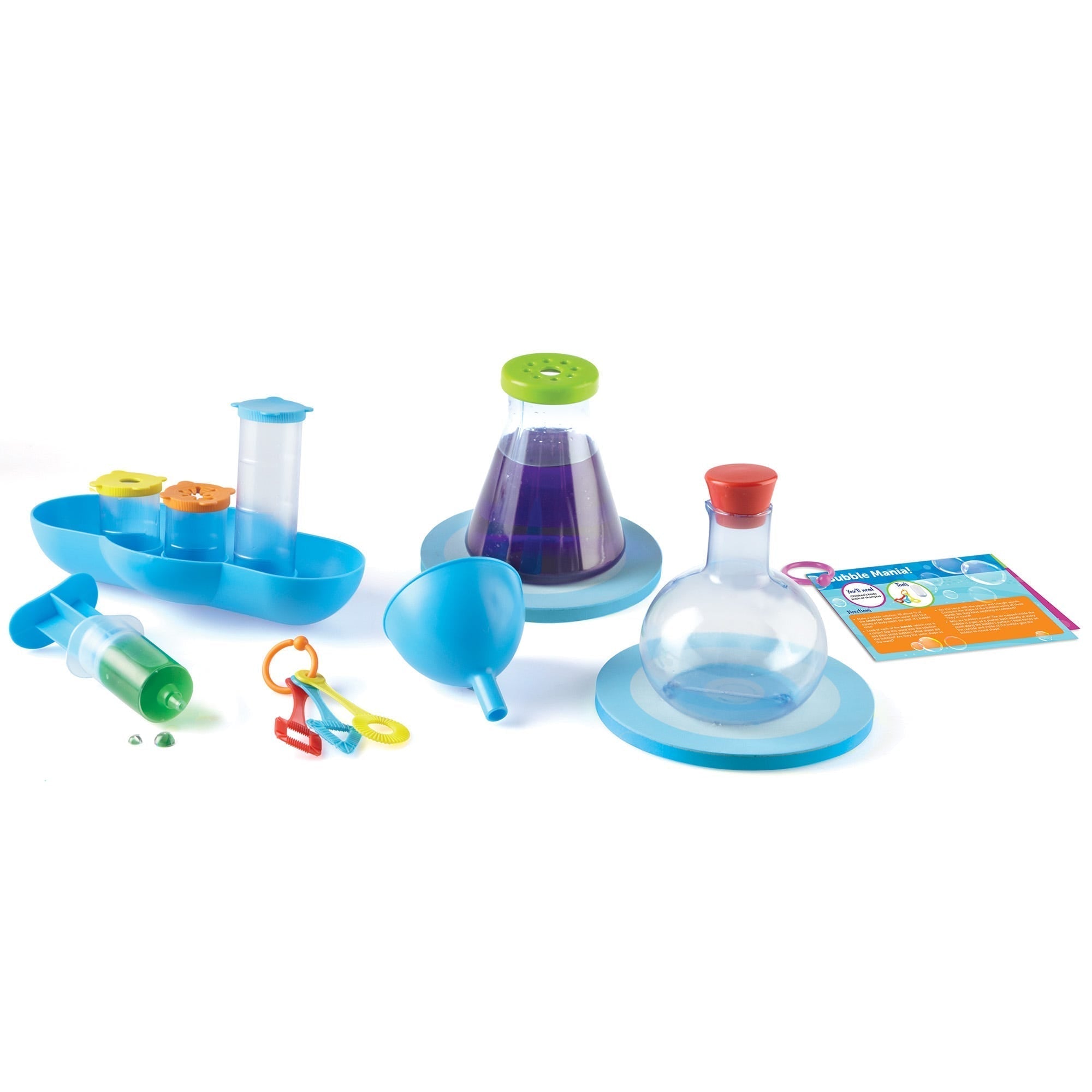 Splashology Water Lab, Splashology! The crazy, water splashing, action fun! Children can use the multiple tools for hands-on experiments in the bath, the beach or even a water table. Learn about volume, buoyancy, water flow and more with this water science lab. Dive into the wonders of this water science kit with the splash-filled experiments for kids of Splashology! Water Lab. Designed for the bath, sink, or water table, this kids science experiment set teaches STEM at play through water activities for kid