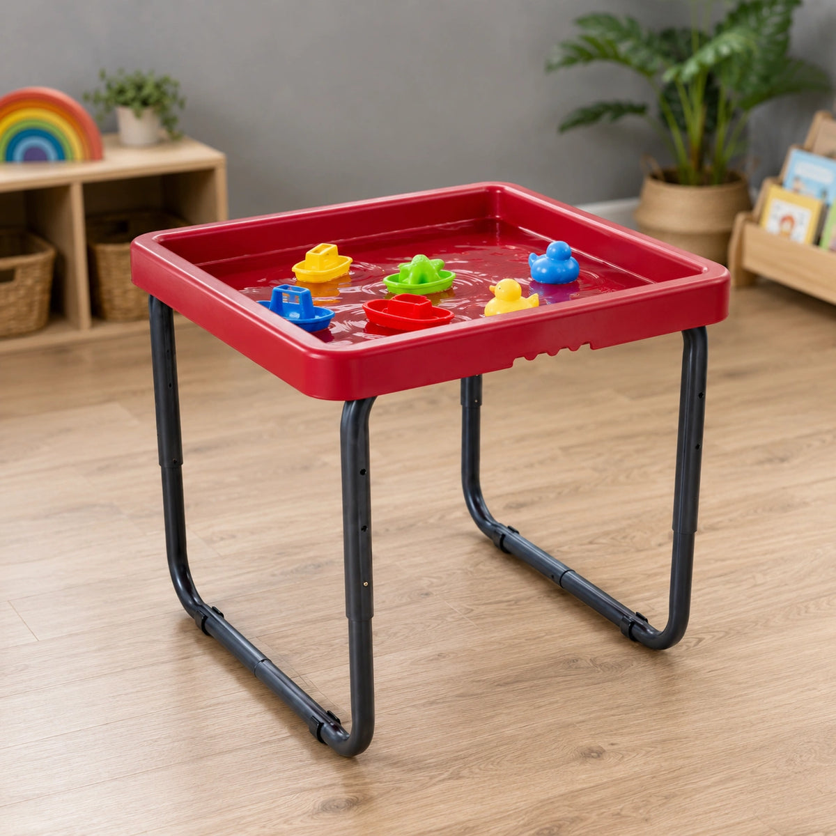 Square Play Tray Activity Table-Square Play Tray Activity Table
