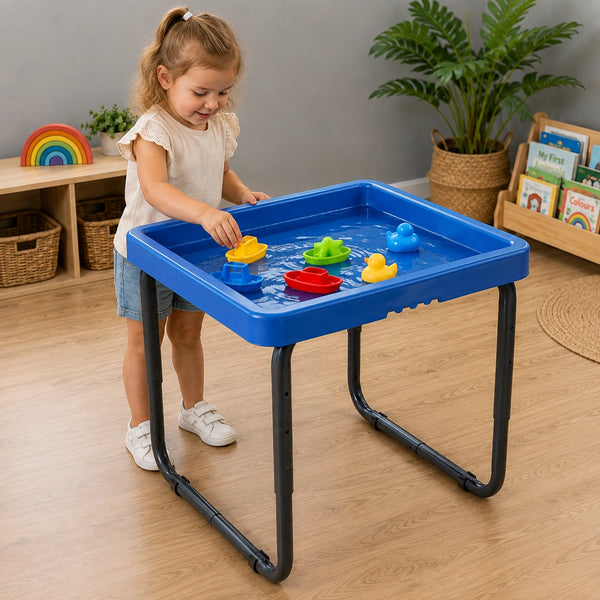 Square Play Tray Activity Table-Square Play Tray Activity Table
