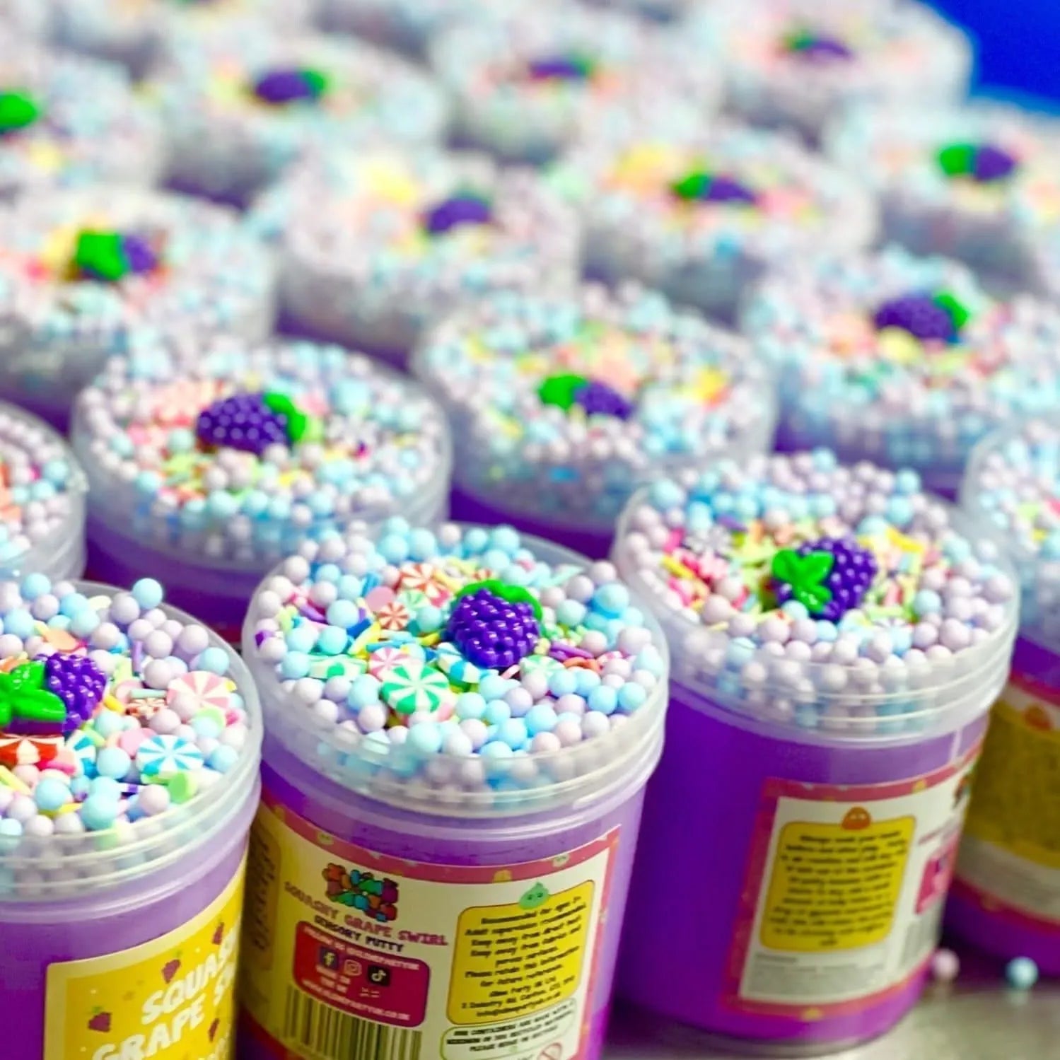 Squashy Grape Swirl Putty-Squashy Grape Swirl Putty