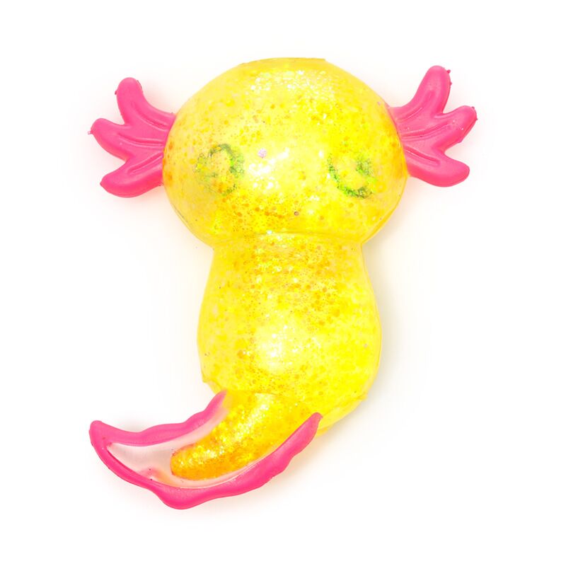 Squeezable Glitter Axolotl Stress Toy-Squeezable Glitter Axolotl Stress Toy