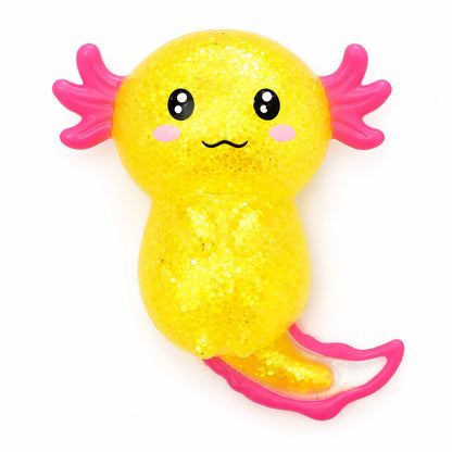 Squeezable Glitter Axolotl Stress Toy-Squeezable Glitter Axolotl Stress Toy