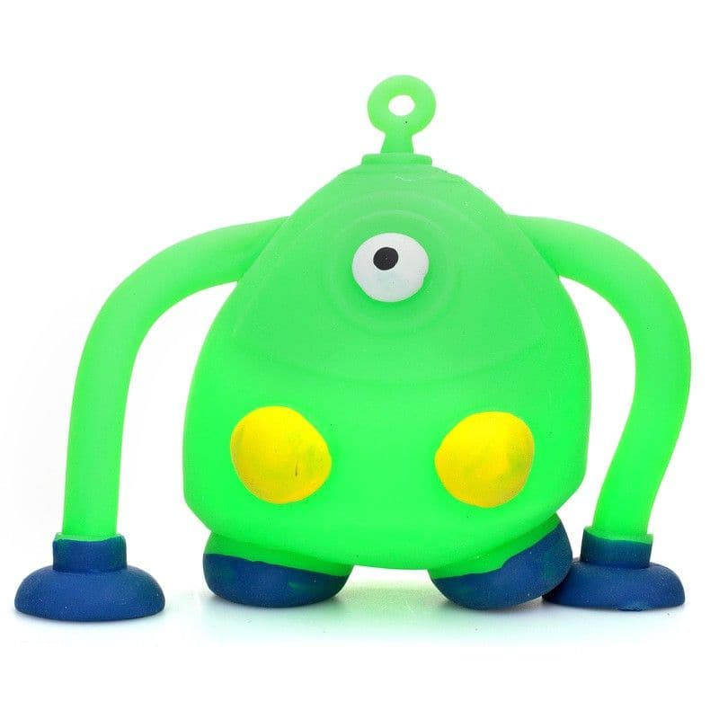 Squeeze Bot, Introducing the Squishy Robot Puffer Toy, a playful companion with rounded edges and charming robot features, ready to bring joy and reduce stress with its squishy, stretchable body! 🌟 Charming Features: Adorable Design: Equipped with cute robot features like lights, suckers, and utility claws, adding to its charm. Variety of Designs: Comes in three delightful designs, providing variety and surprise. Stretchable & Squeezable: Filled with air, allowing for enjoyable squeezing, stretching, and pu
