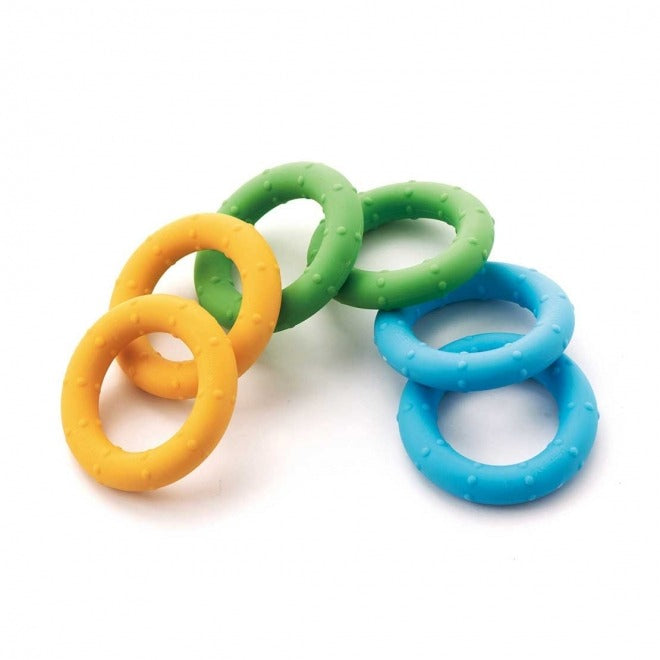 Squeezers pack of 6, The Weplay Squeezers are great for developing sensory perception for children. The Weplay Squezers are tactile sensory rings in 3 progressive strengths for developing sensory awareness and stimulation. The Weplay Squeezers promote flexibility of wrist joints and strengthen muscles by holding, squeezing and twisting. Muscles in the hands are strengthened by a variety of holding, squeezing and twisting motions. The different resistance levels allow for children to develop their flexibilit