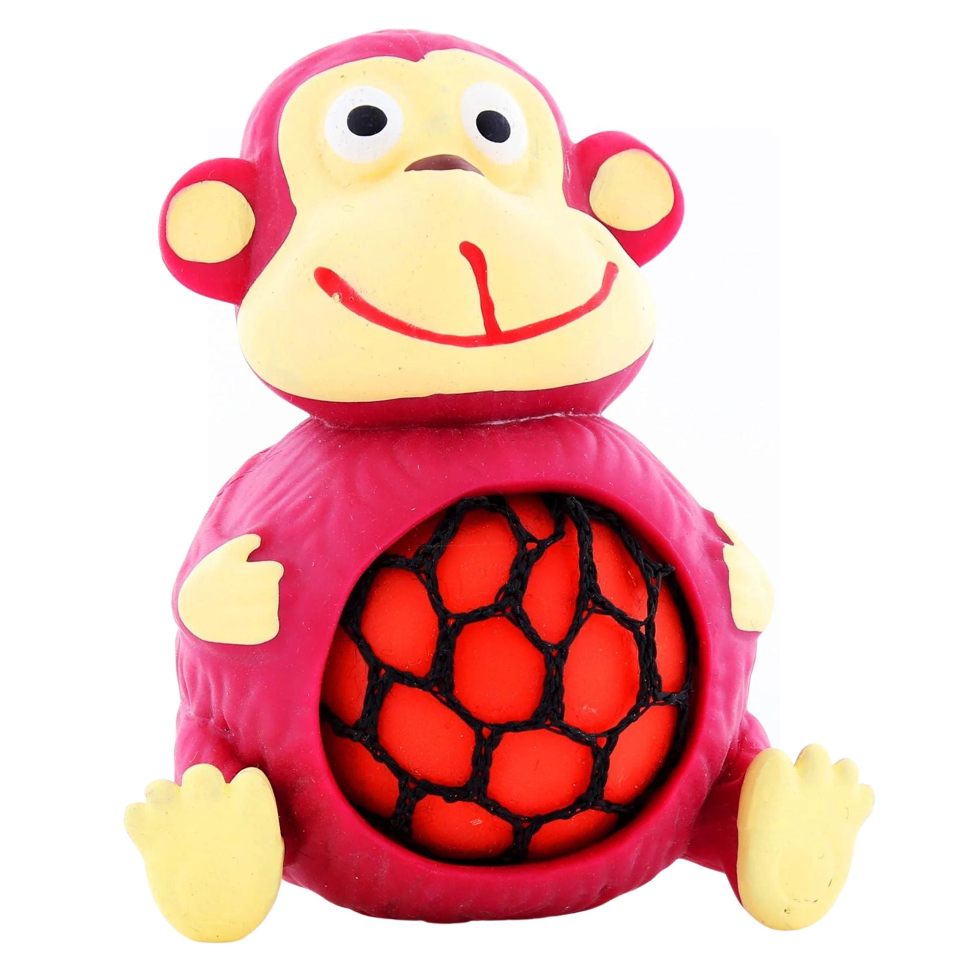 Squeezy Meshables Monkey, The Squeezy Meshables Monkey is a great fun squeezy tactile fidget toy - a squishy mesh ball inside a funky squeezy Monkey. The Squeezy Meshables Monkey is a fantastic squeezy stress toy which also demonstrates cause and effect. Squeeze away and watch the squish mesh ball protrude out of the Monkey's tummy! Assorted colourful monkey's Mesh ball protrudes when squeezed Returns to original form when released Approximately 9cm in length Suitable for ages 3 years+, Squeezy Meshables Mo